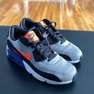 Nike air max sneaker purple silver black orange boys 6 women 7.5